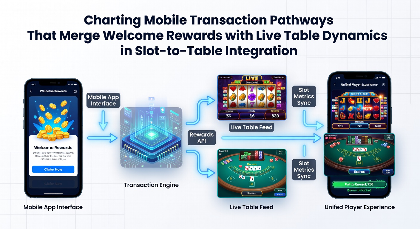 Diagram van live tafel dynamiek waarbij mobiele transacties en beloningen samenkomen tijdens roulette sessies