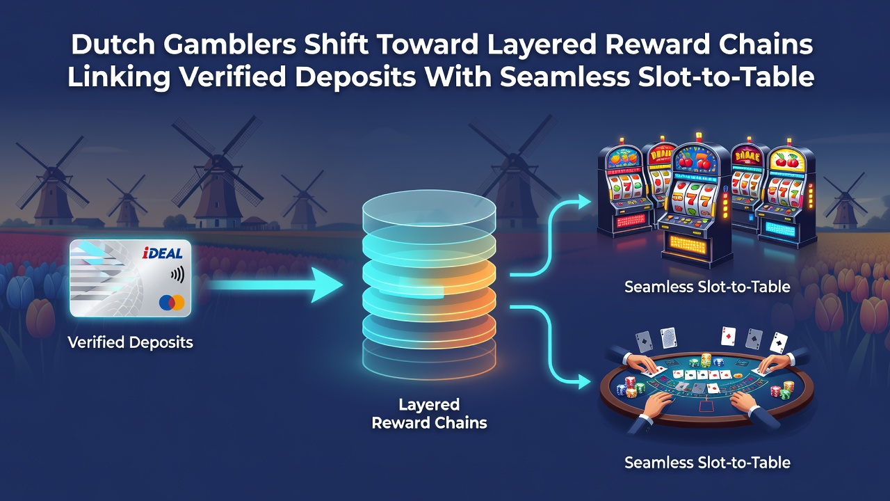Gebruikersinterface van een mobiel casino met gestapelde beloningen tijdens overgang van slots naar live dealer