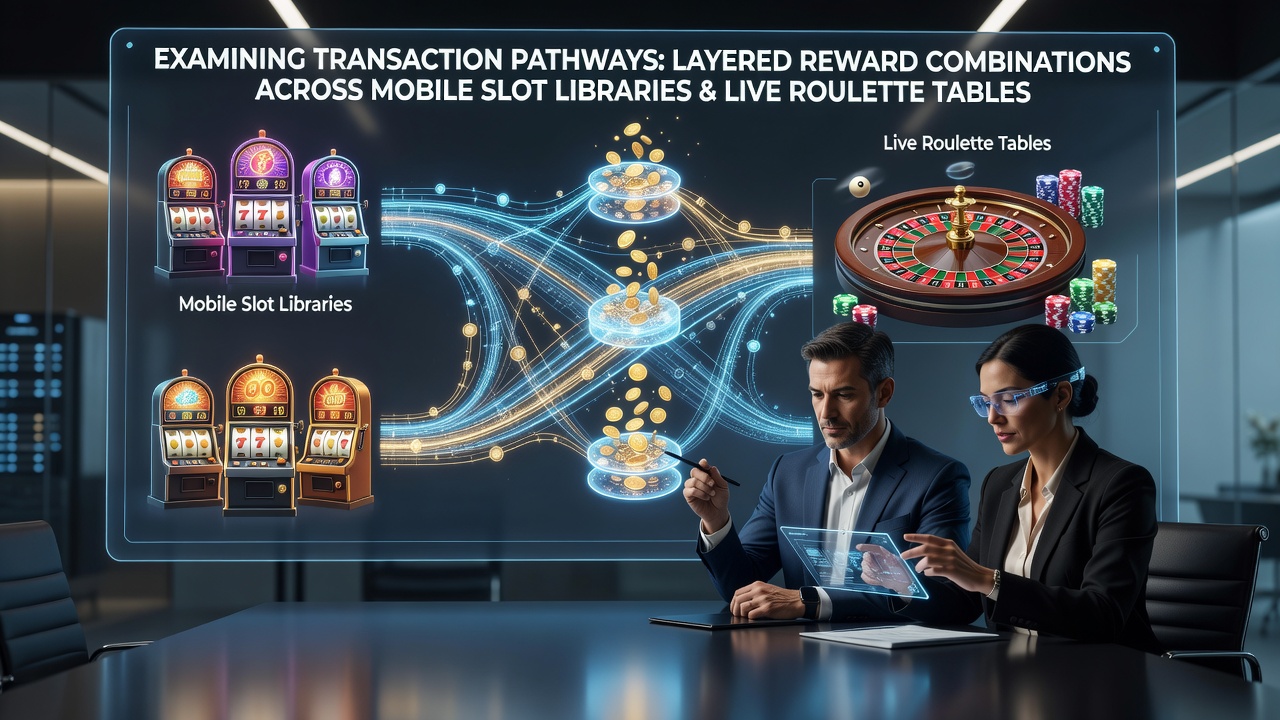 Transactiepad tussen mobiele slots en live roulette met beloningscombinaties