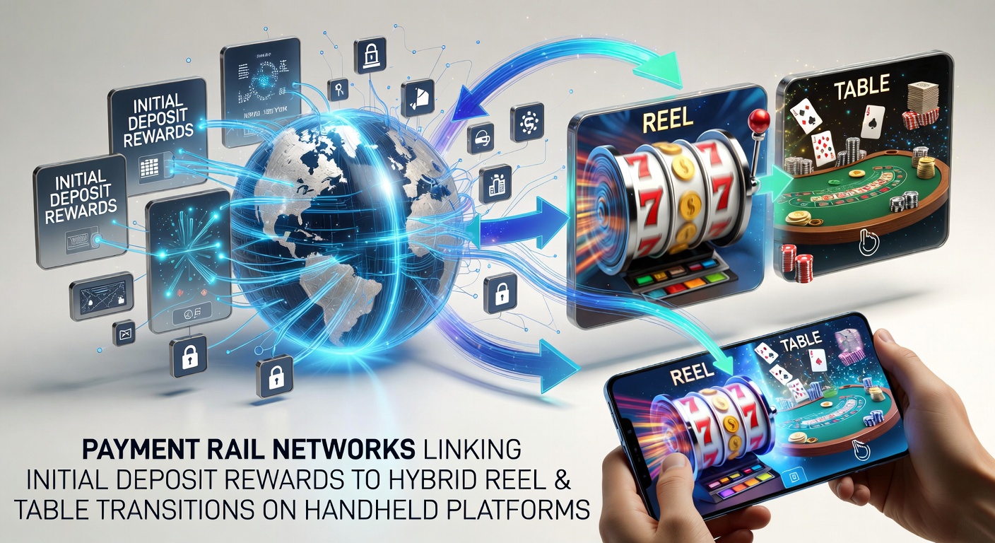 Betalingsrailnetwerken die initiële depositobeloningen koppelen aan hybride reel- en tafeltransities op handheld platforms