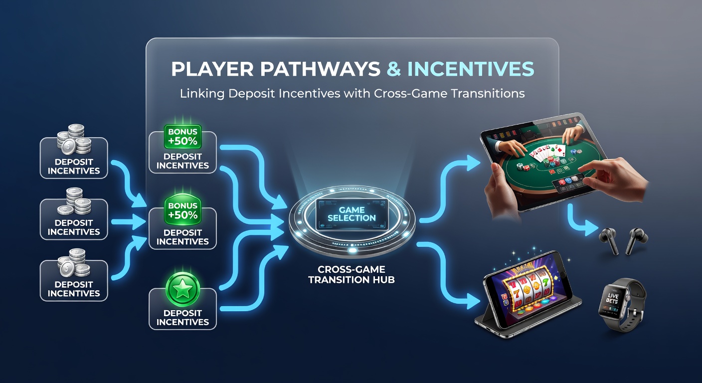 Detail van mobiele interface met spelerstrajecten en bonusovergangen tussen slots en live spellen