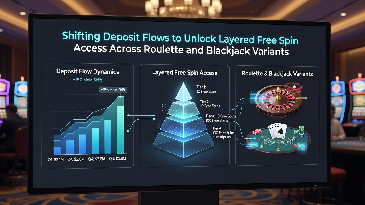 Detail van mobiele app met blackjack en roulette waarbij free spin lagen zichtbaar zijn na stortingsaanpassing