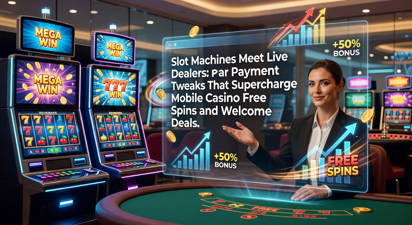 Schermafbeelding van een hybride casino-app met slots en live dealer tafels naast elkaar, inclusief betaalopties en bonuspop-ups